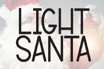 Light Santa Display font