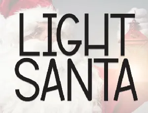 Light Santa Display font