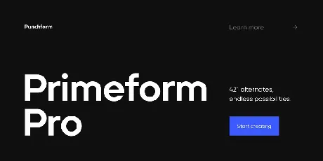 Primeform Pro font