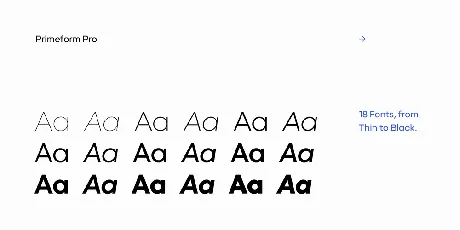 Primeform Pro font