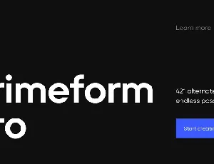 Primeform Pro font