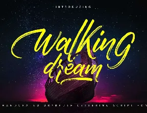Walking Dream font