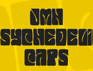 JMH Psychedelic CAPS font