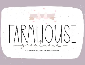 Farmhouse Greatness font