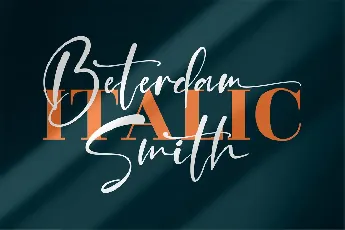 Beterdam Smith font