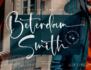 Beterdam Smith font