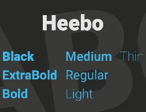 Heebo font