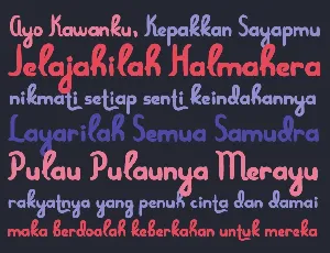 Menjelajah Halmahera font