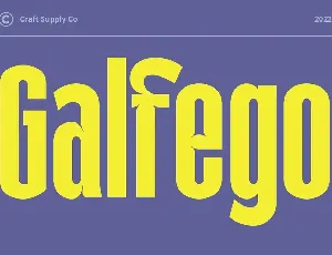 Galfego font