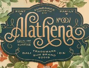 Alathena Family font