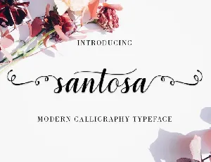 Santosa Calligraphy font