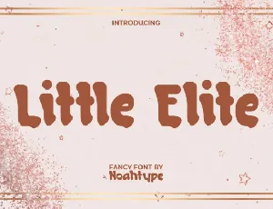 Little Elite font