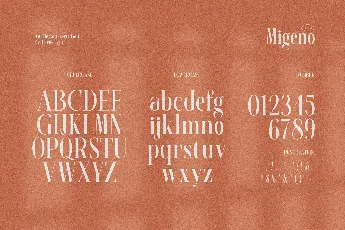 Migeno font