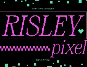 Risley Pixel font