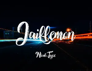 Jaillemon Demo font