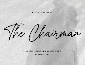 The Chairman font