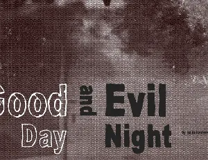 Good And Evil font