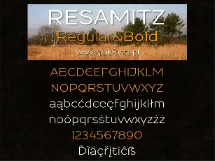 Resamitz font