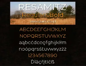 Resamitz font