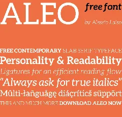 Aleo font