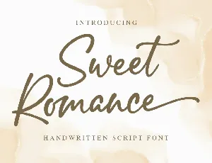 Sweet Romance font