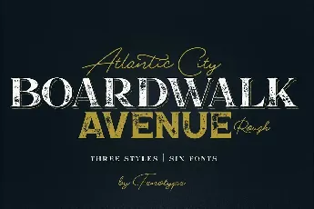 Boardwalk Avenue Rough font