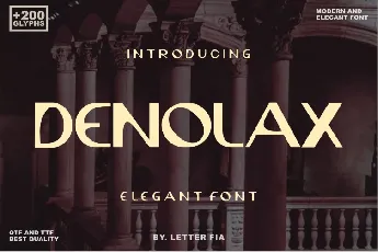 Denolax font