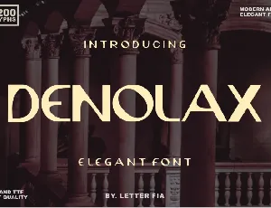 Denolax font