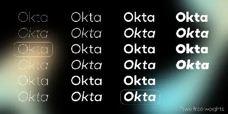 Okta Family font