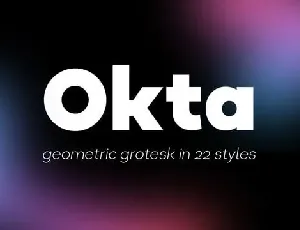 Okta Family font