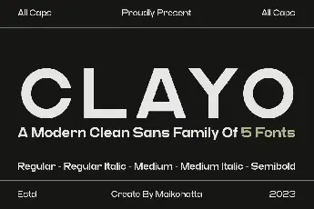 Clayo font