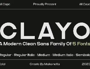 Clayo font