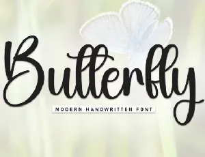 Butterfly Script Typeface font