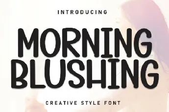 Morning Blushing Display font