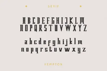 Kempton Typeface font