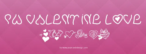 PW Valentine Love font