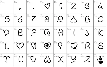 PW Valentine Love font