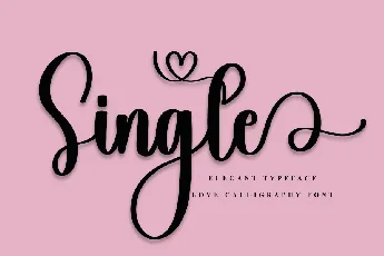 Single Typeface font