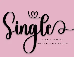 Single Typeface font