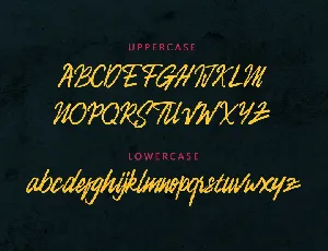 Camellion Brush font