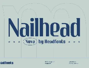 Nailhead font