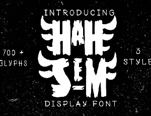 Hah Sem Display font