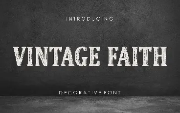 Vintage Faith font