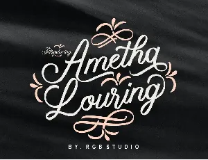 Ametha Louring font