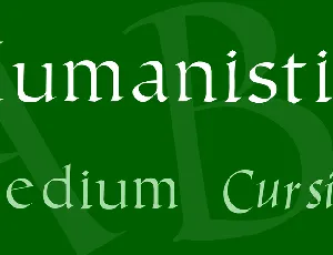 Humanistic font