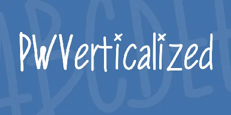 PWVerticalized font