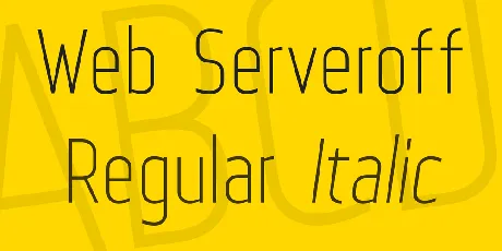 Web Serveroff font