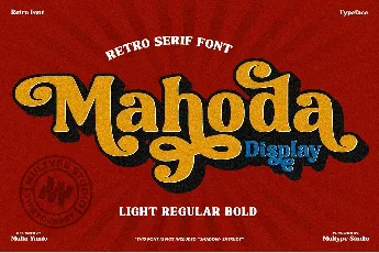 Mahoda Display font