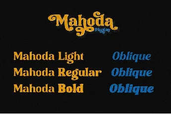 Mahoda Display font