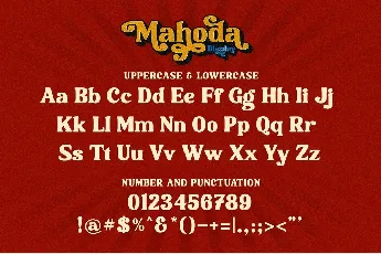 Mahoda Display font